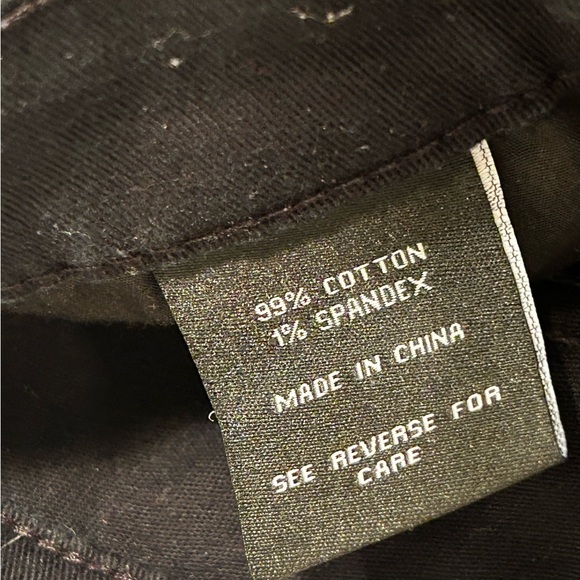 MENS 34 X 28 1/2 BLACK RSQ LONDON SKINNY TAGGED 33 X 30 DENIM JEANS PANTS - Picture 3 of 4